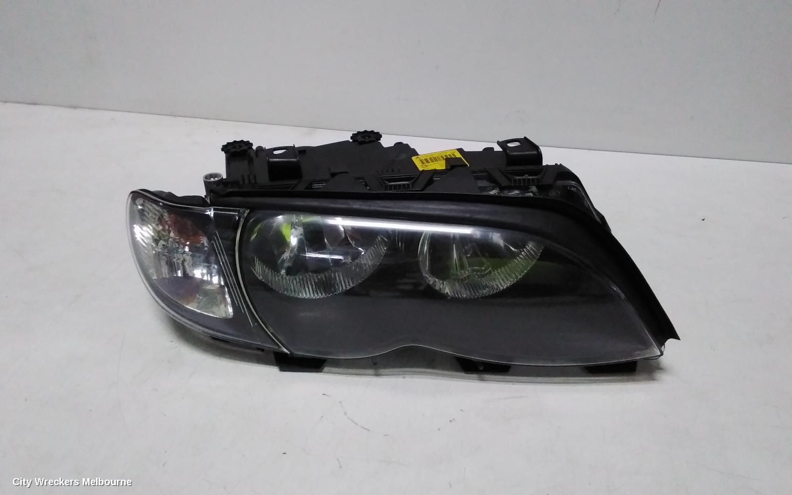 BMW 3 SERIES RIGHT HEADLAMP, E46, CPE/CAB, STANDARD, AMBER FLASHER, 03/2003 - 07/2006 - Image 1
