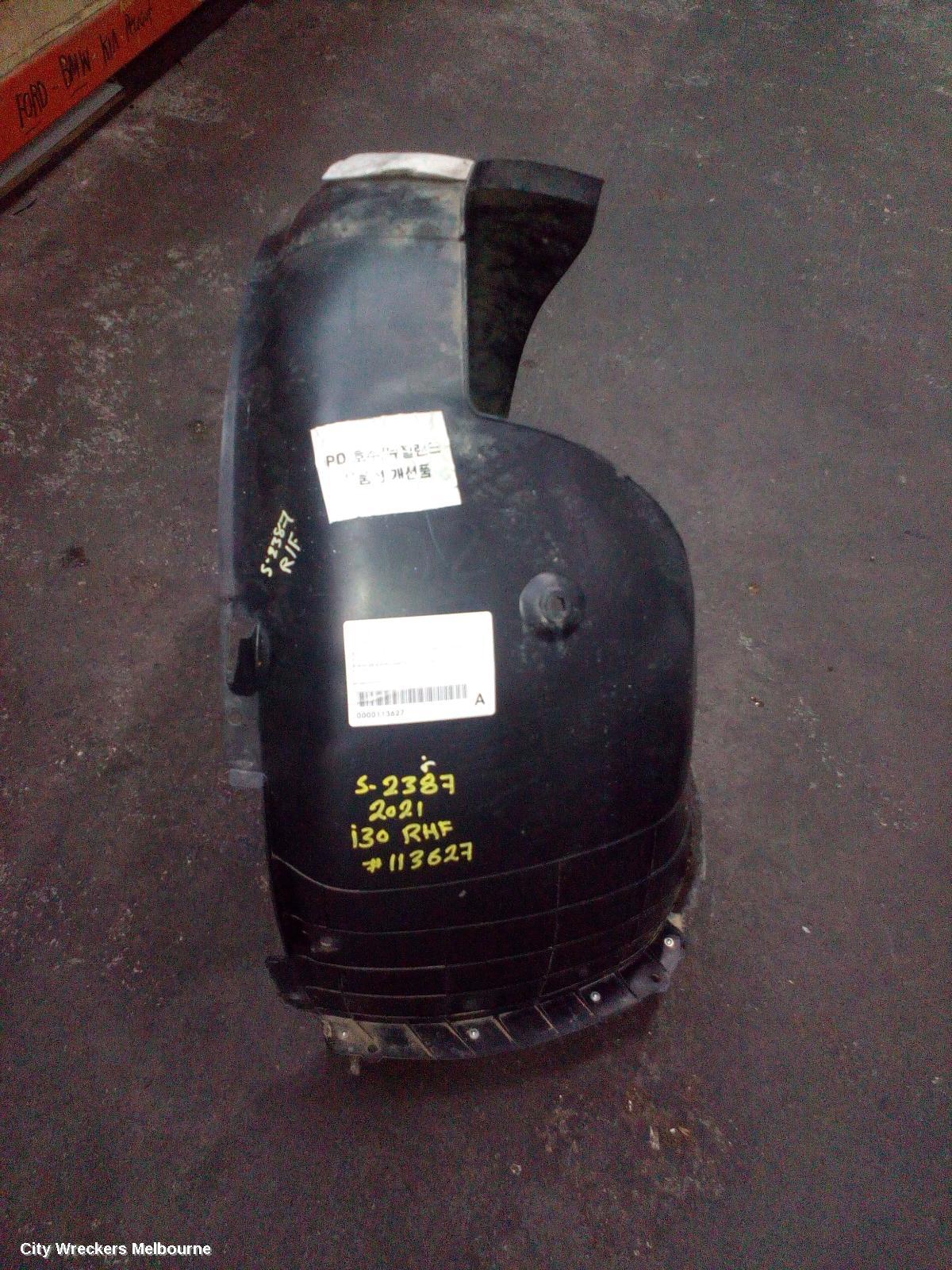 HYUNDAI I30 RIGHT GUARD LINER, FRONT, PD, HATCH (S. KOREA VIN KMHH), STANDARD TYPE, 08/2020 ONWARDS - Image 2