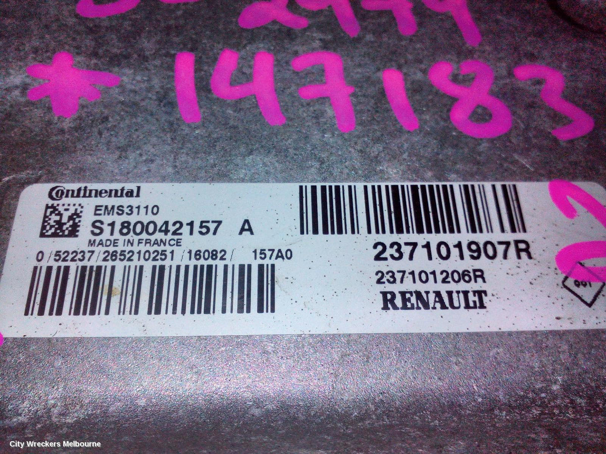 RENAULT KANGOO ECU, ENGINE ECU, 1.6, ECU ONLY, X61, 10/2010 - 06/2016 - Image 3