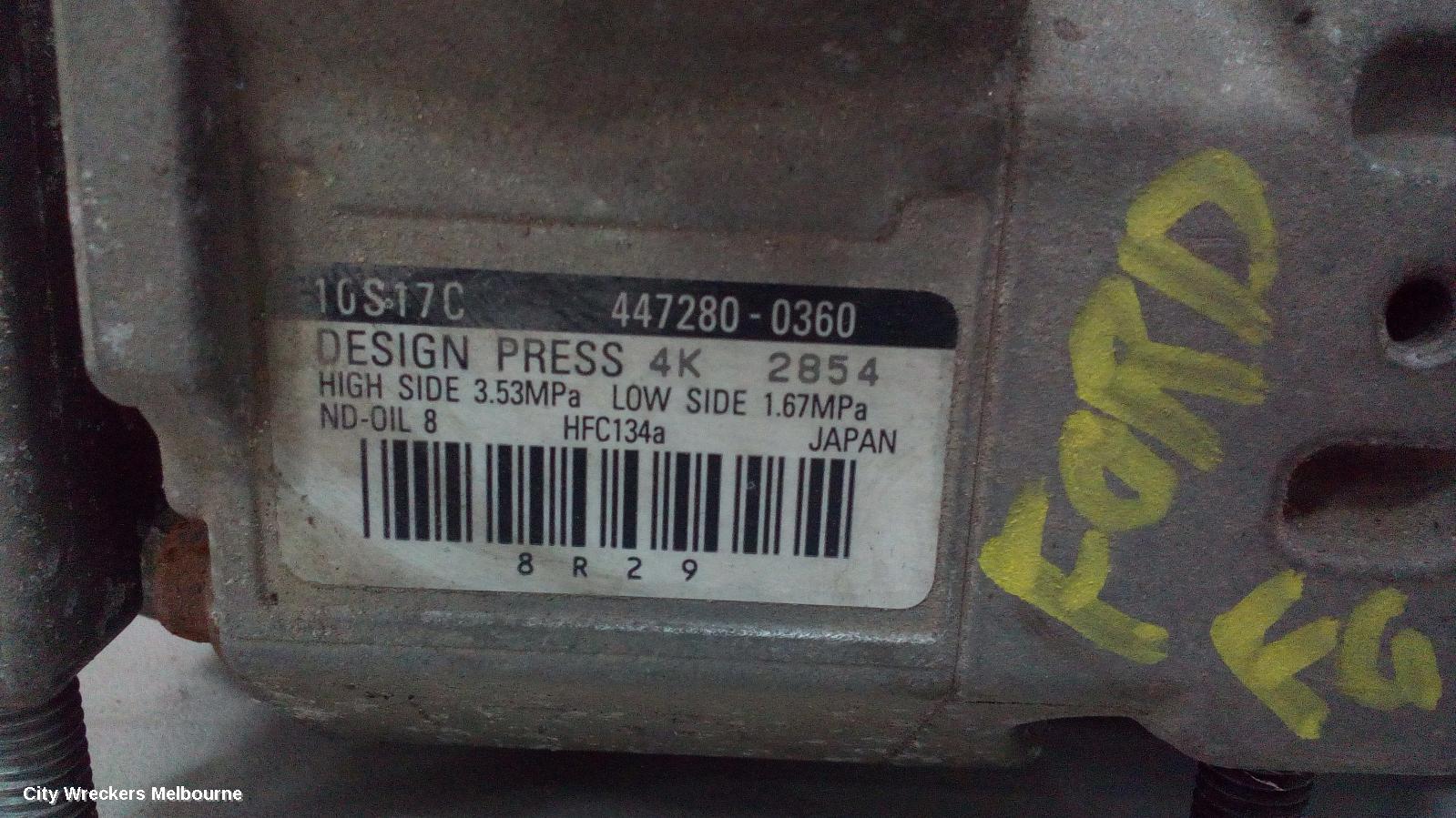FORD FALCON A/C COMPRESSOR, FG-FGX, 4.0, PETROL, LPI, 04/2008 - 12/2016 - Image 2
