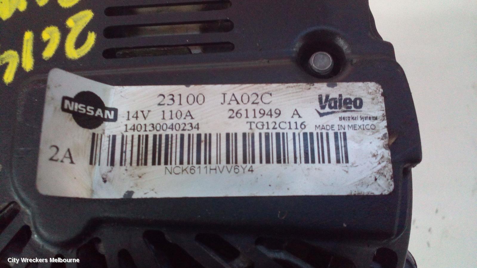 RENAULT KALEOS ALTERNATOR, PETROL, 2.5, H45, 09/2008 - 04/2016 - Image 1
