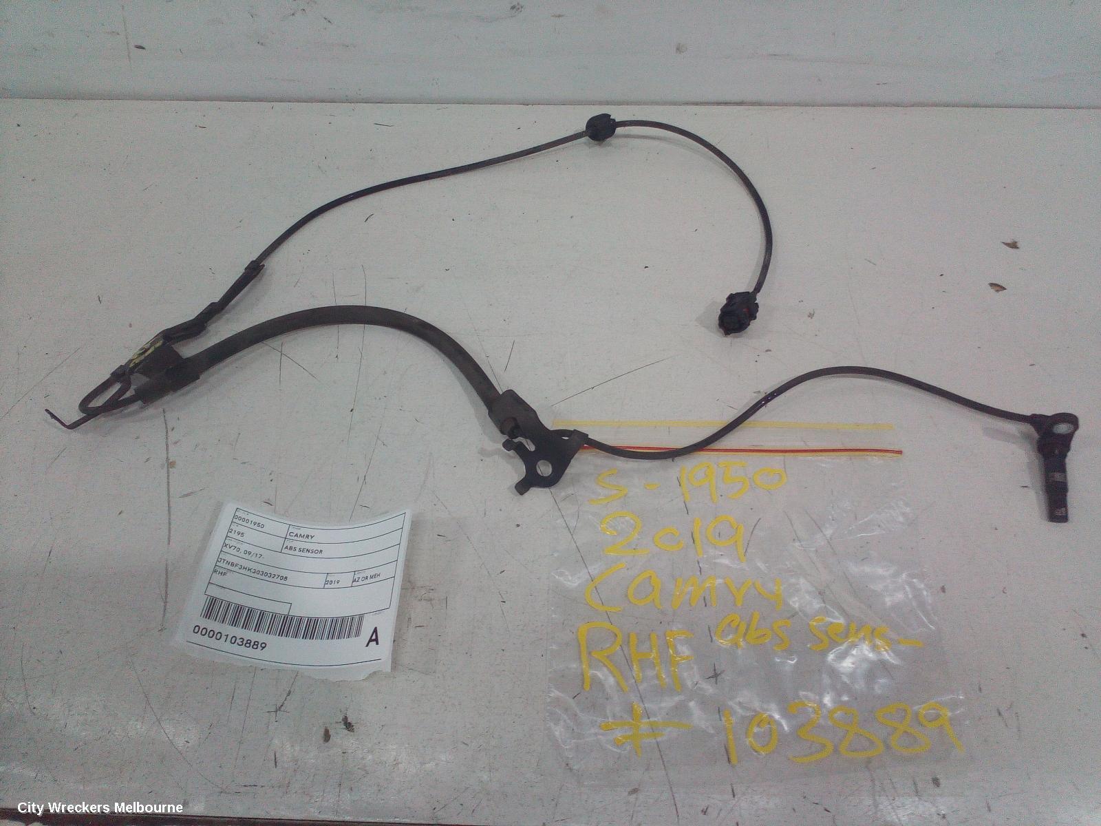 TOYOTA CAMRY ABS SENSOR, RH FRONT, XV70, 2AR-FE, 09/2017 - 01/2021 - Image 1