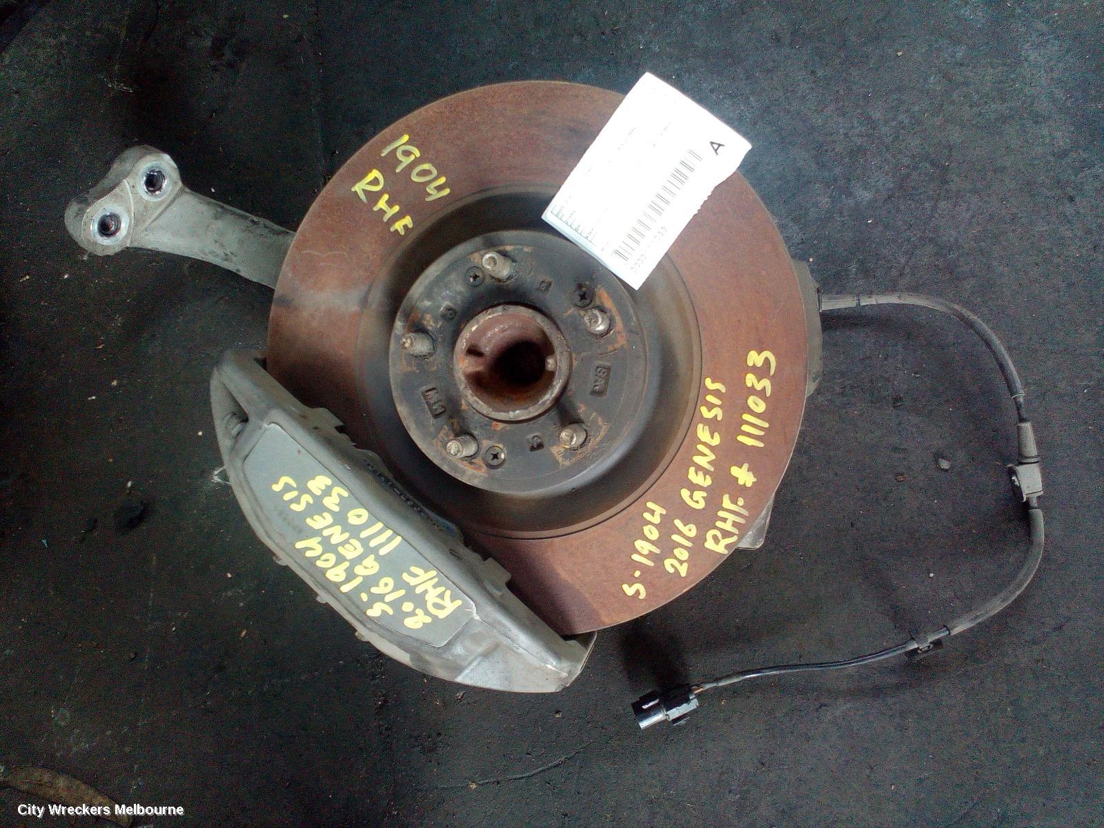 HYUNDAI GENESIS RIGHT FRONT HUB ASSEMBLY, DH, 11/2014 - 01/2018 - Image 3