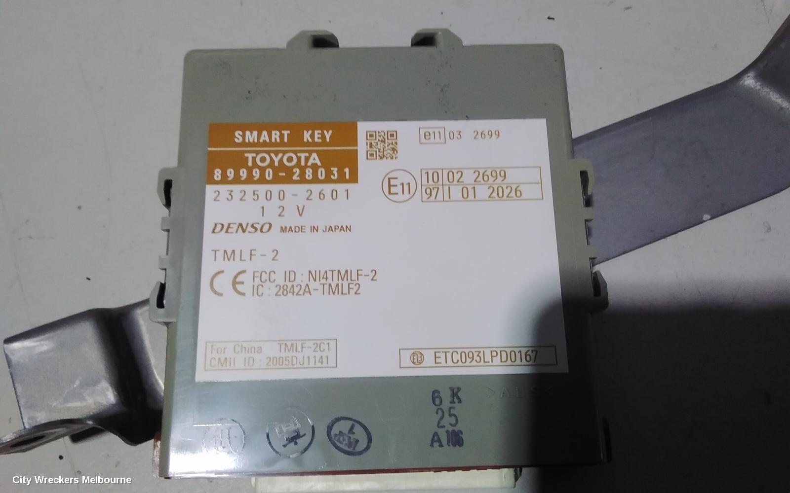 TOYOTA ESTIMA, XR50, 05-19, 89990 28031COMPUTER ASSY, SMART KEY, TOYOTA, : 83332 - Image 2