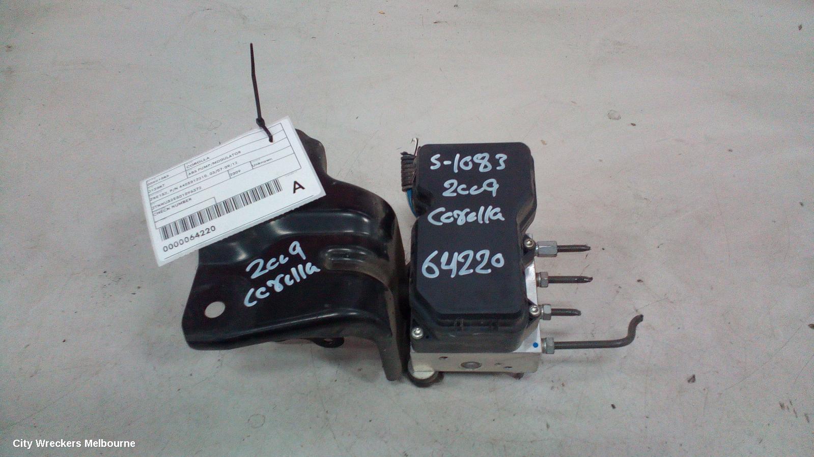 TOYOTA COROLLA ABS PUMP/MODULATOR, ZRE152, P/N 4405012210, 03/2007 - 09/2012 - Image 3