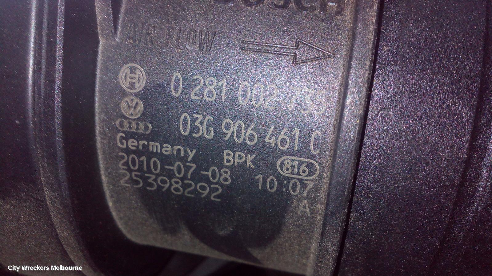 AUDI A4 AIR FLOW METER, 2.0, DIESEL, CAGA/CAGB CODE, B8 8K, 02/2008 - 06/2012 - Image 1