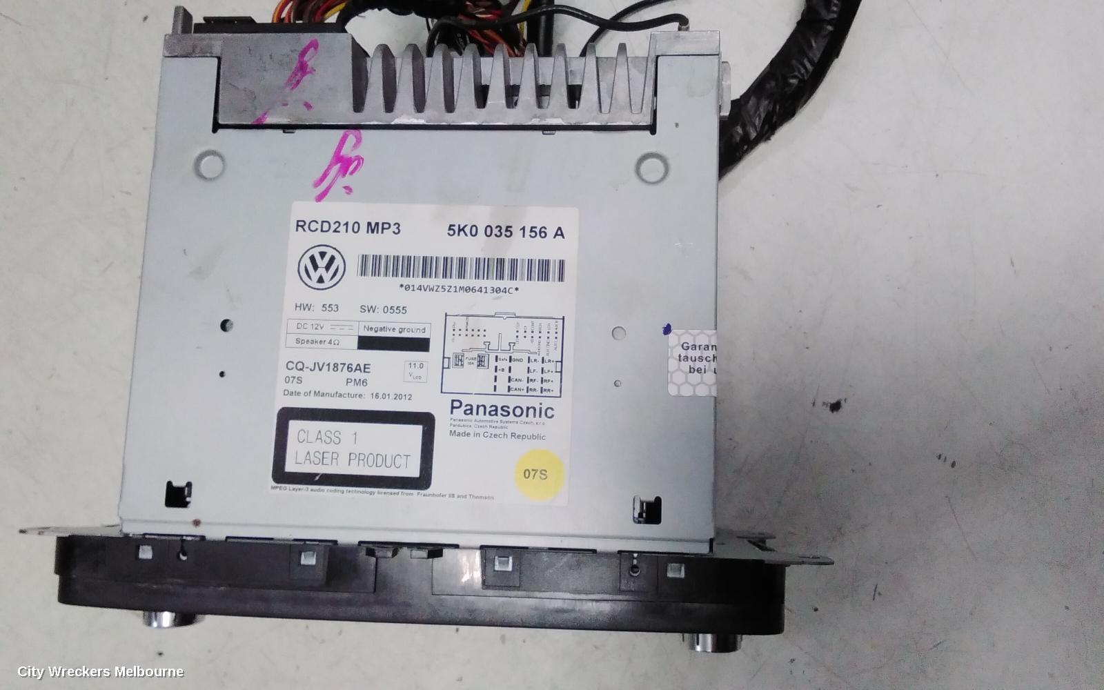 VOLKSWAGEN CADDY RADIO/CD/DVD/SAT/TV, CD PLAYER (RCD210), 2K, 08/2010 - 06/2015 - Image 3