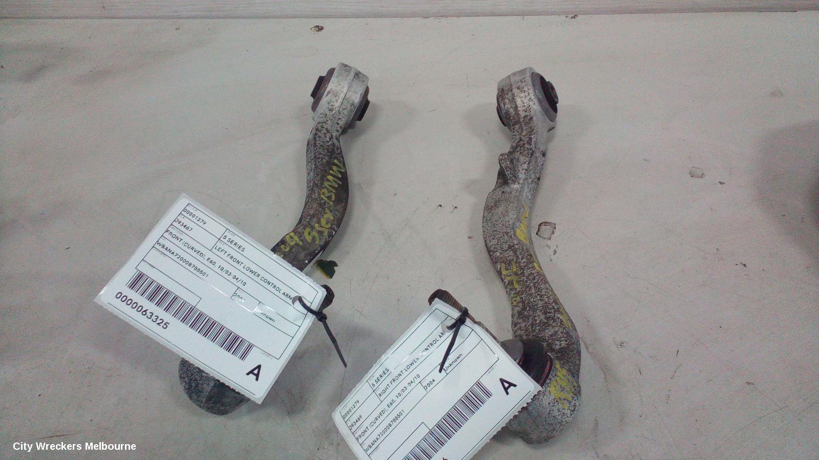 BMW 5 SERIES RIGHT FRONT LOWER CONTROL ARM, FRONT (CURVED), E60, 10/2003 - 04/2010 - Image 2