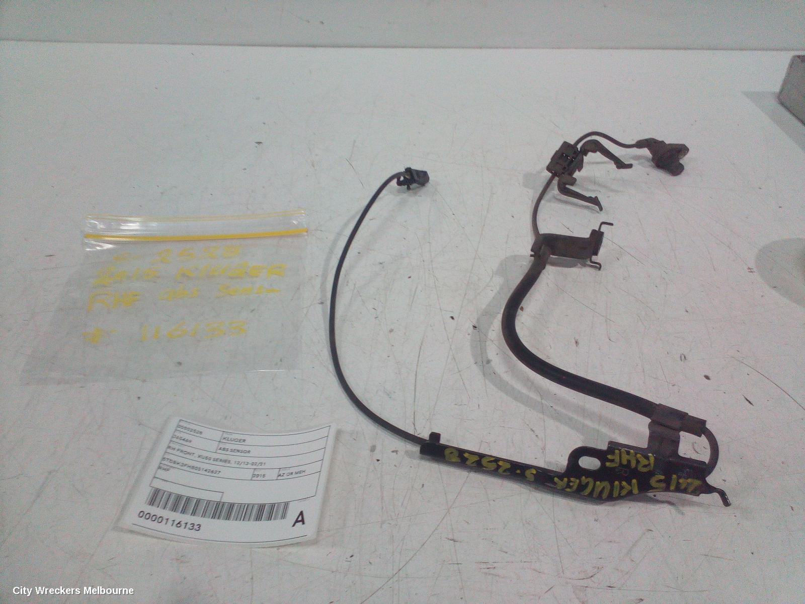 TOYOTA KLUGER ABS SENSOR, RH FRONT, XU50 SERIES, 12/2013 - 02/2021 - Image 3