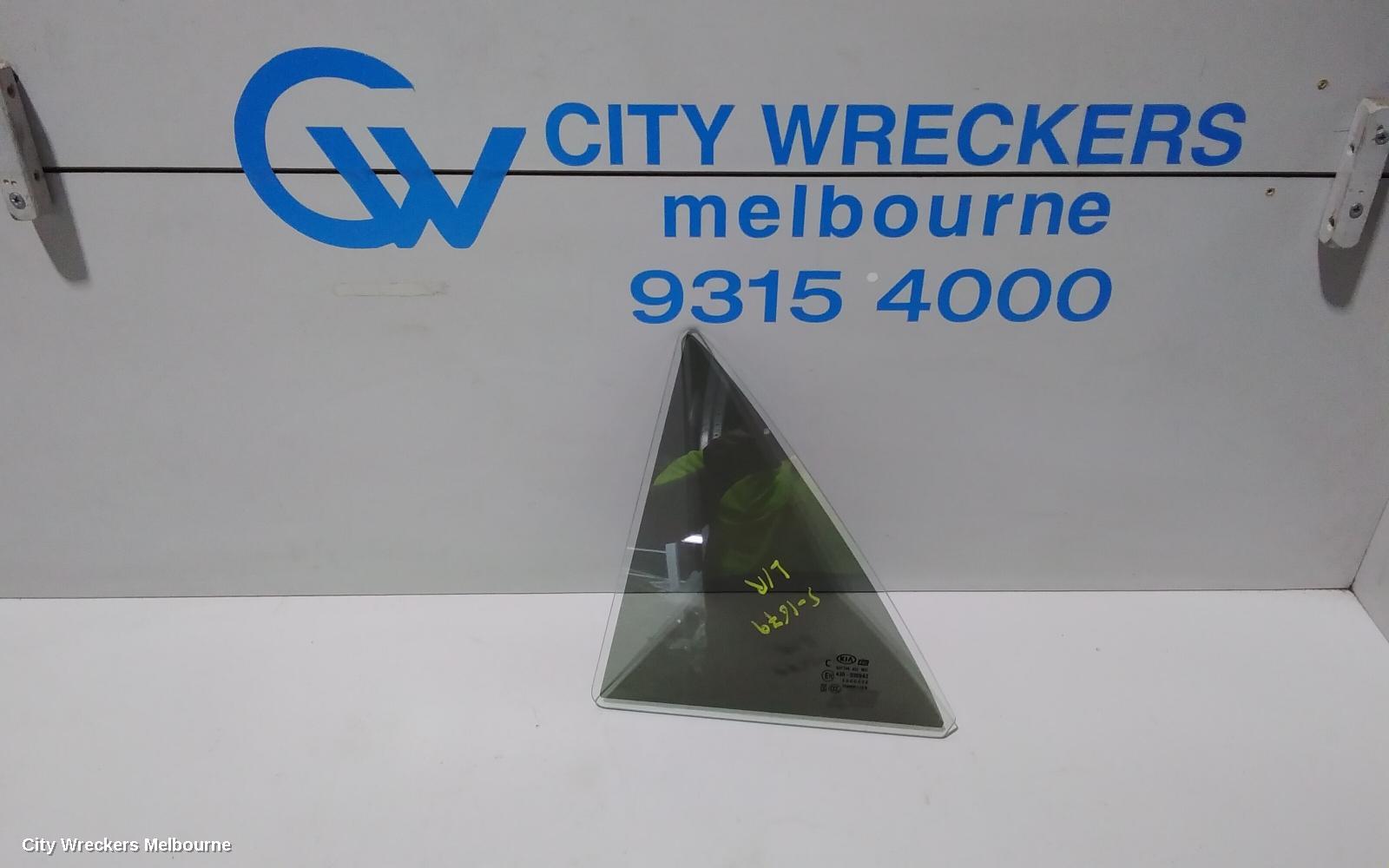 KIA RIO LEFT REAR 1/4 DOOR GLASS, YB, 12/2016 - 06/2023 - Image 1