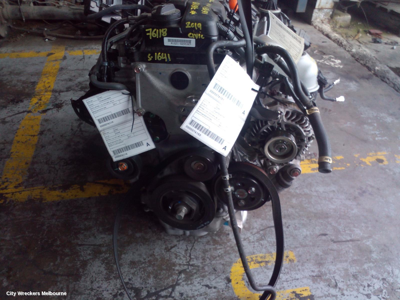 HONDA CIVIC ENGINE, PETROL, 1.8, 10TH GEN, 05/2016 ONWARDS - Image 2