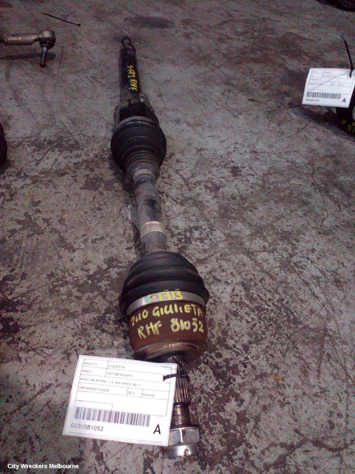 ALFA ROMEO GIULIETTA LEFT DRIVESHAFT, AUTO T/M, PETROL, 1.4, 940 SERIES, 06/2011 ONWARDS - Image 1