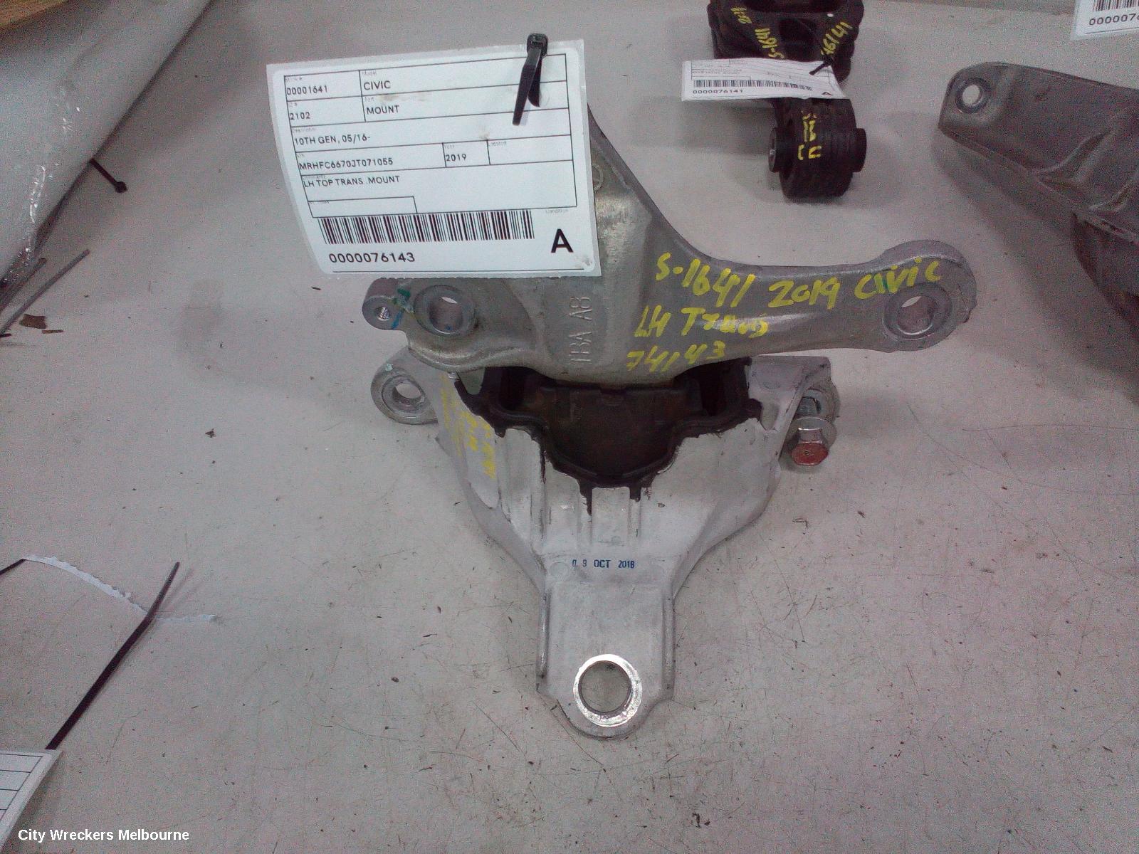 HONDA CIVIC MOUNT, 10TH GEN, 05/2016 - 08/2021 - Image 1