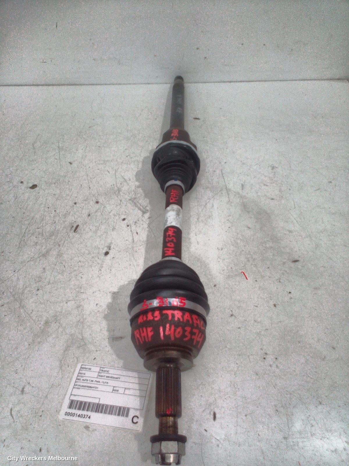 RENAULT TRAFIC RIGHT DRIVESHAFT, X82, AUTO T/M, FWD, 11/2019 ONWARDS - Image 2