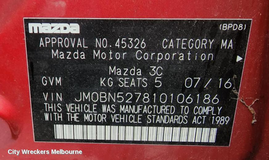 MAZDA 3 REVERSE CAMERA, REVERSE CAMERA, SEDAN, BM, 06/2013 - 05/2016 - Image 2