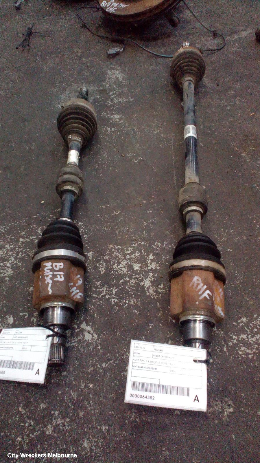 NISSAN PULSAR LEFT DRIVESHAFT, AUTO T/M, 1.8, B17/C12, 12/2012 - 12/2017 - Image 2