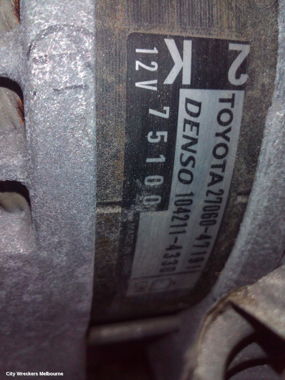 TOYOTA C-HR ALTERNATOR, PETROL, 1.2, TURBO, GEN 1, 12/2016 ONWARDS - Image 2