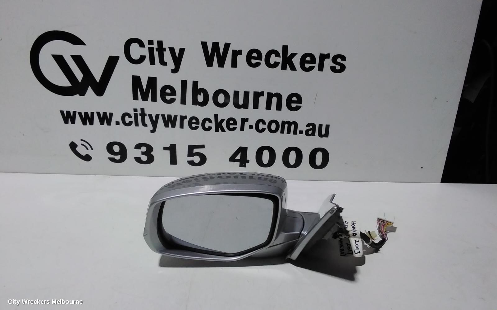 HONDA ACCORD LEFT DOOR MIRROR, 9TH GEN, V6L, W/ TILT DOWN FUNCTION & HYDROPHILIC TYPE, 05/2013 - 01/2016 - Image 1