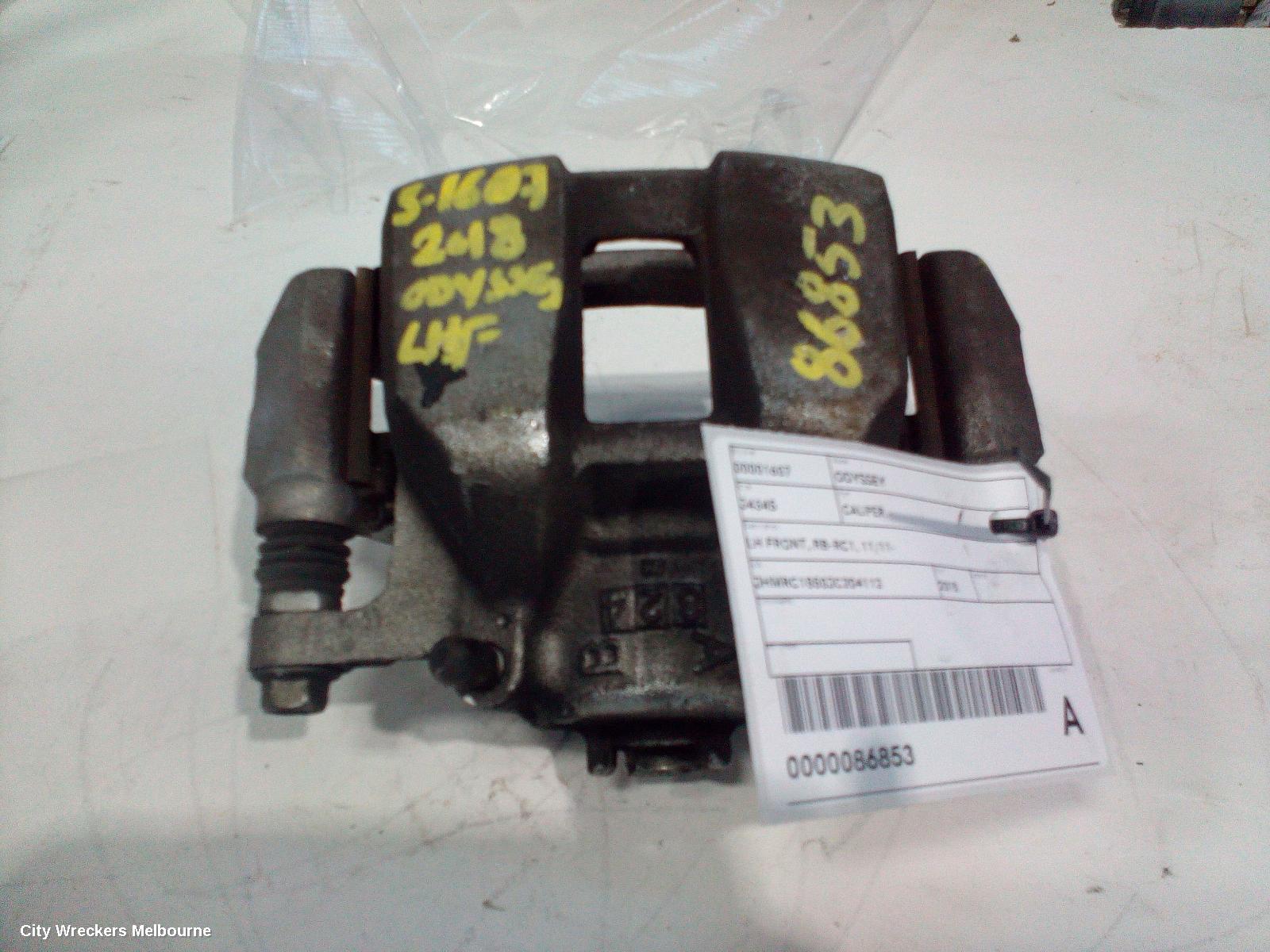 HONDA ODYSSEY CALIPER, LH FRONT, RB-RC1, 11/2011 ONWARDS - Image 1