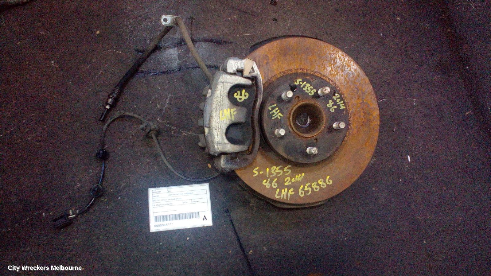 TOYOTA 86 LEFT FRONT HUB ASSEMBLY, ZN6, GT, 277MM DIA DISC, 04/2012 ONWARDS - Image 2