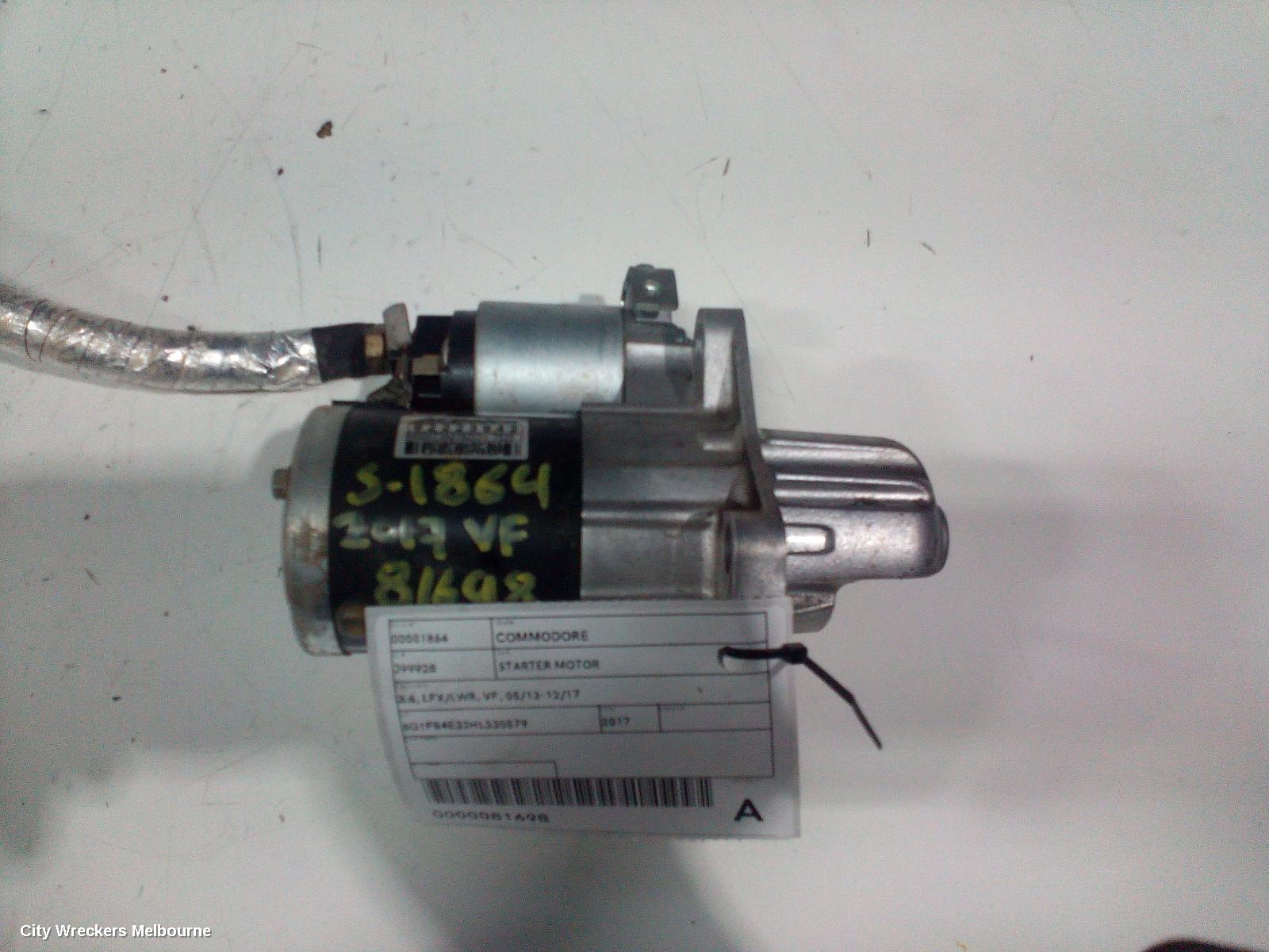HOLDEN COMMODORE STARTER, 3.6, LFX/LWR, VF, 05/2013 - 12/2017 - Image 3