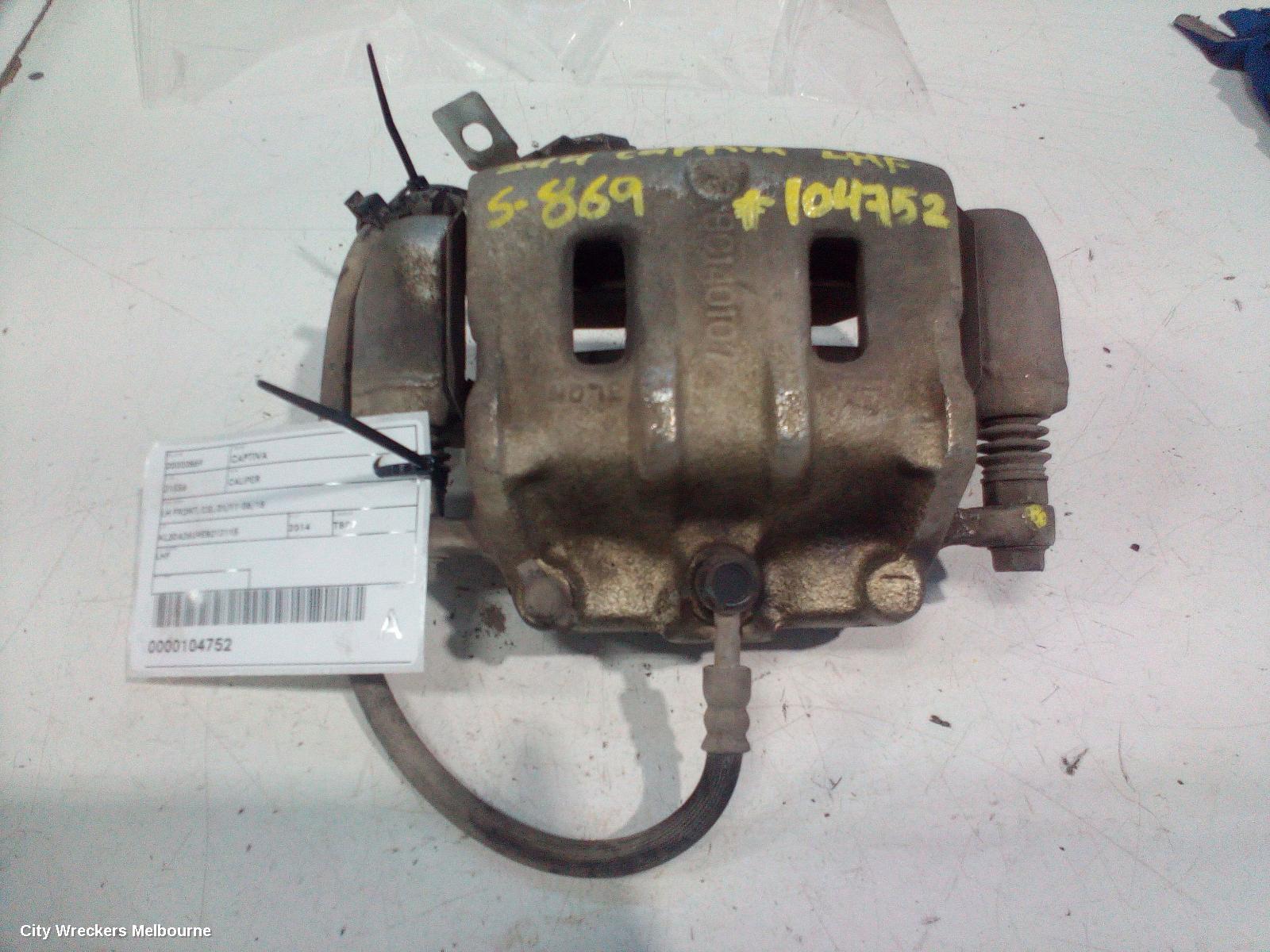 HOLDEN CAPTIVA CALIPER, LH FRONT, CG, 01/2011 - 06/2018 - Image 1