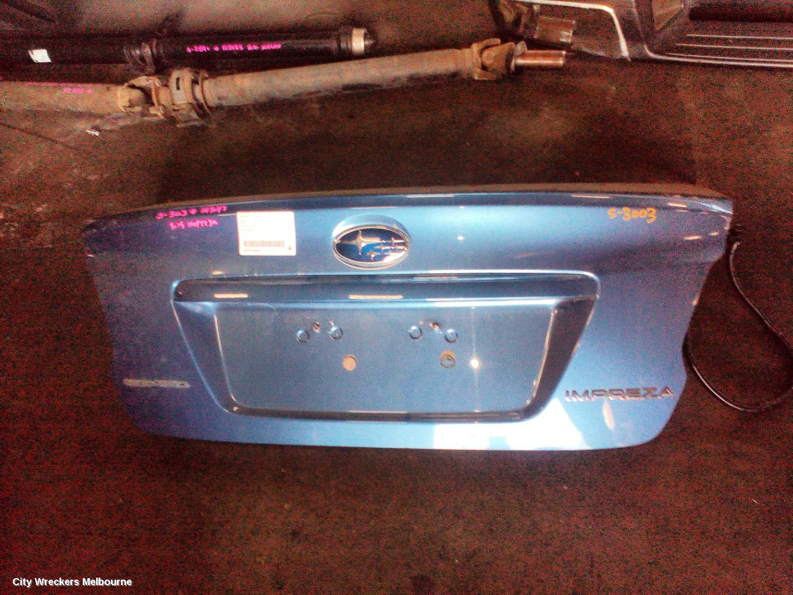 SUBARU IMPREZA BOOTLID/TAILGATE, BOOTLID, G4, NON SPOILERED TYPE, 12/2011 - 08/2017 - Image 3