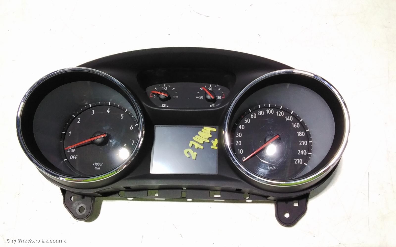 HOLDEN ASTRA INSTRUMENT CLUSTER, PETROL, AUTO T/M, BK, HATCH/WAGON, 09/2016 ONWARDS - Image 2
