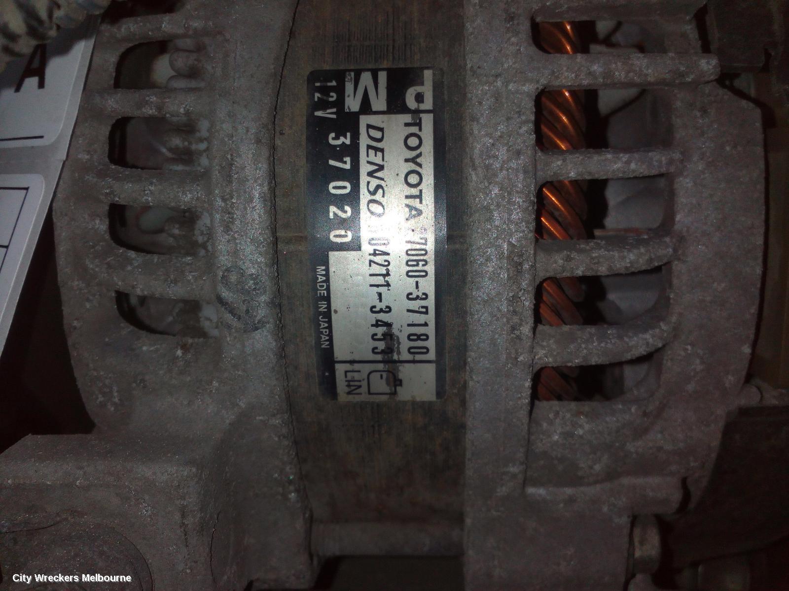 TOYOTA RAV4 ALTERNATOR, PETROL, 2.0, 3ZR-FE, 100AMP, ZSA42R, 12/2012 - 11/2018 - Image 1
