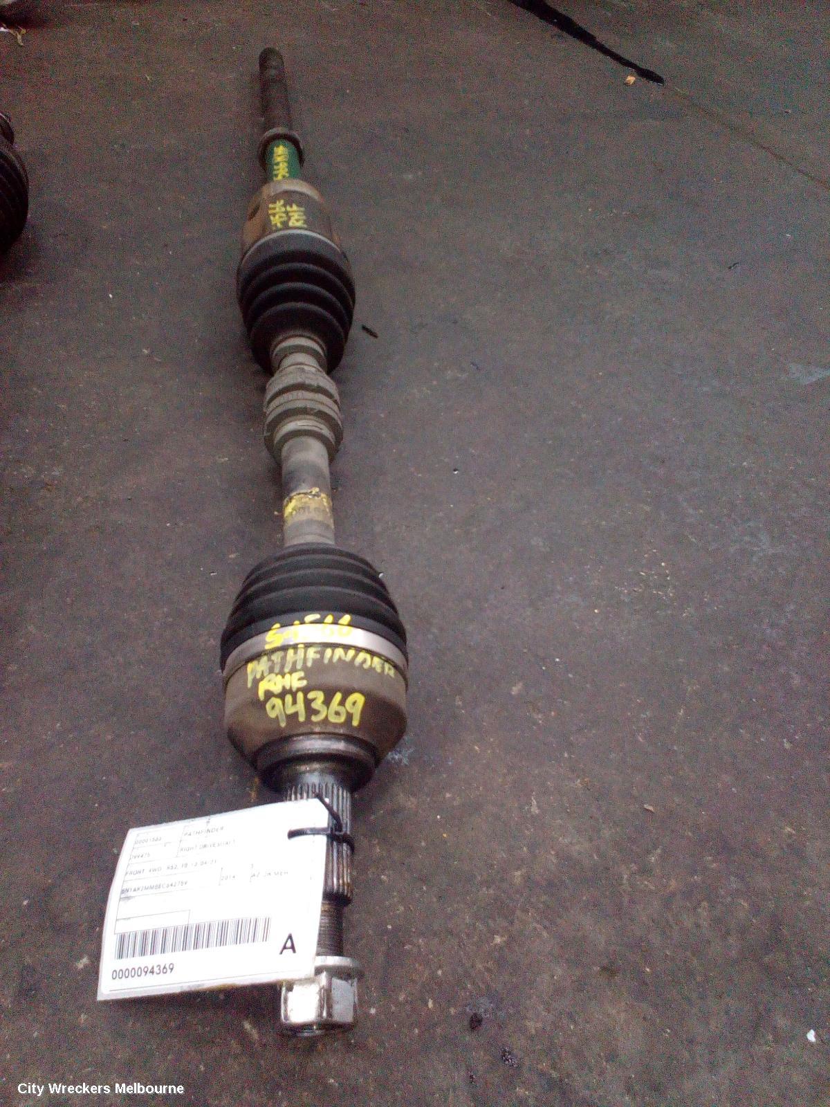 NISSAN PATHFINDER RIGHT DRIVESHAFT, FRONT, 4WD,  R52, 10/2013 - 04/2021 - Image 1