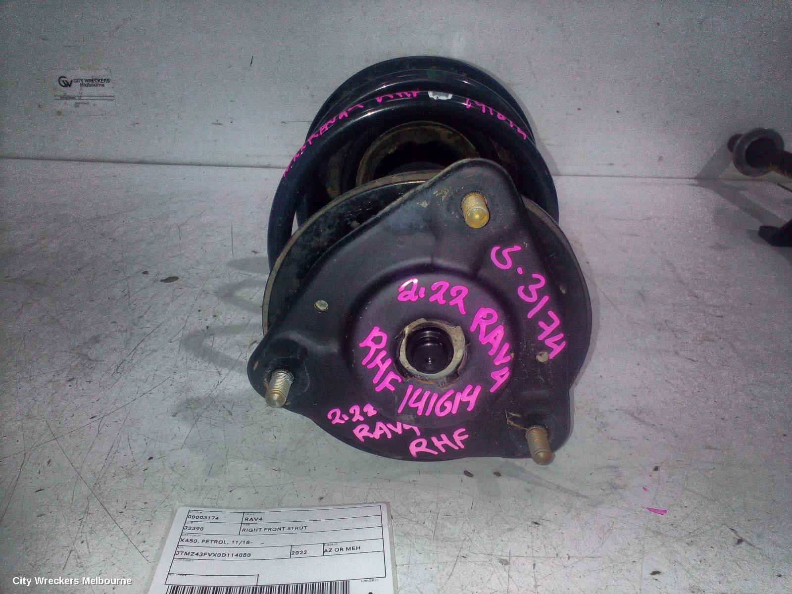 TOYOTA RAV4 RIGHT FRONT STRUT, XA50, PETROL, 11/2018 ONWARDS - Image 1