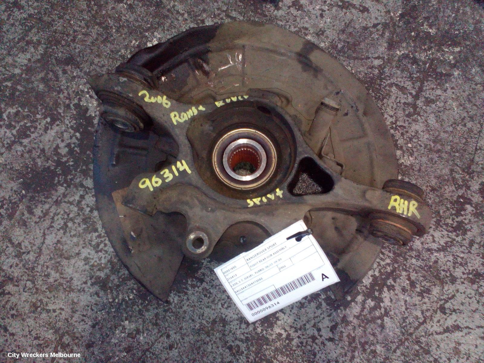 LAND ROVER RANGEROVER SPORT RIGHT REAR HUB ASSEMBLY, L320, 2.7, DIESEL, TURBO, 08/2005 - 09/2009 - Image 1