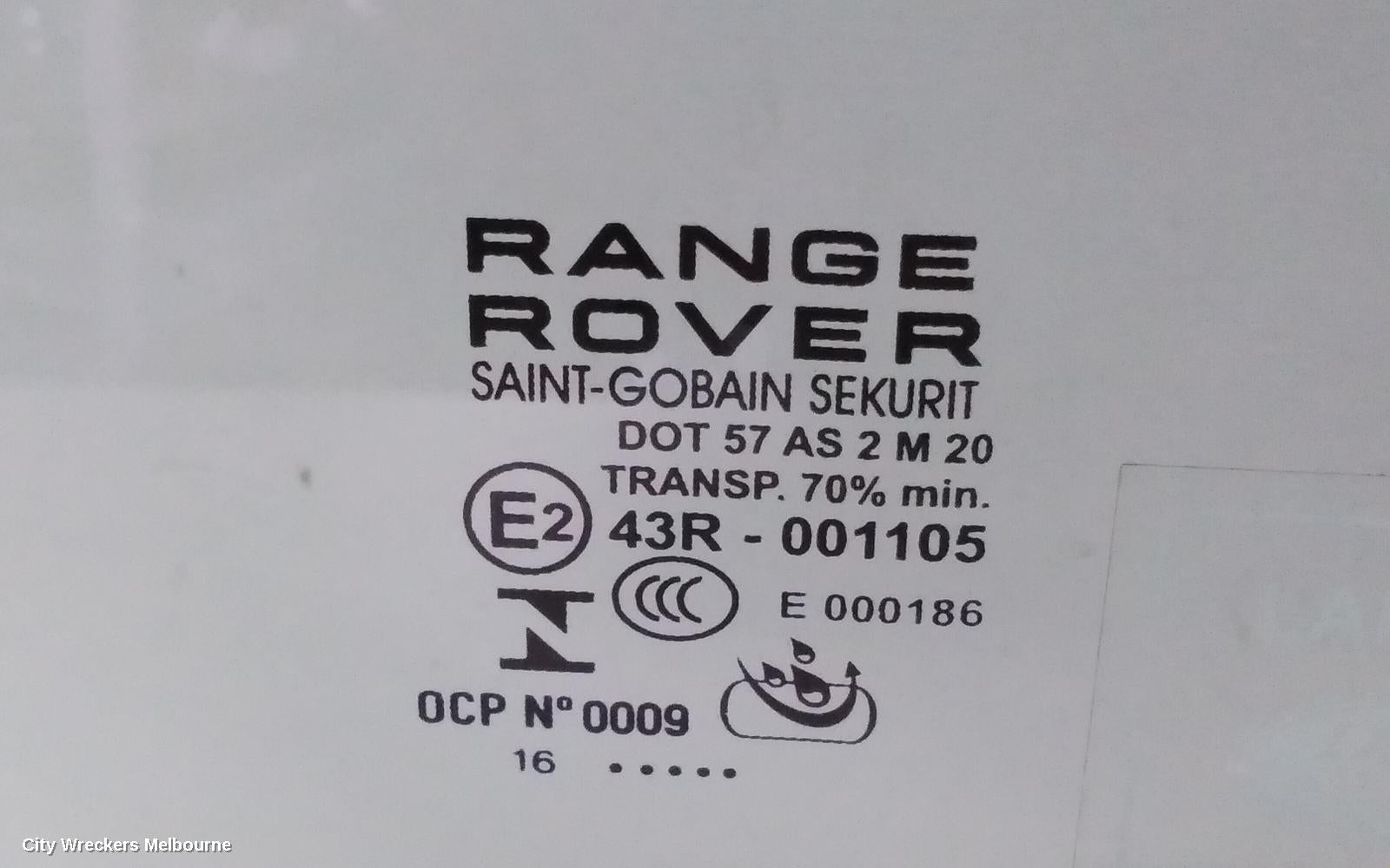 LAND ROVER RANGEROVER EVOQUE RIGHT FRONT DOOR WINDOW, L538, 11/2011 - 01/2019 - Image 2