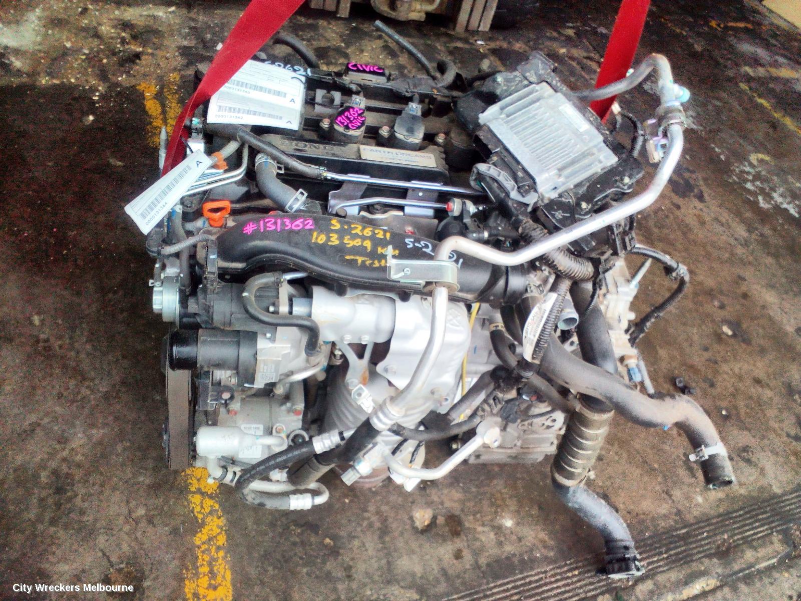 HONDA CIVIC ENGINE, PETROL, 1.5, TURBO, 10TH GEN, 05/2016 - 08/2021 - Image 2