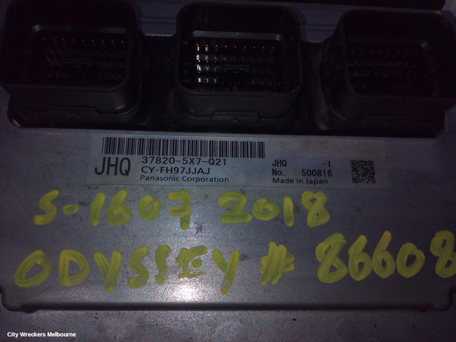 HONDA ODYSSEY ECU, ENGINE ECU, 2.4, PETROL, ECU ONLY, RC1, 02/2014 ONWARDS - Image 2