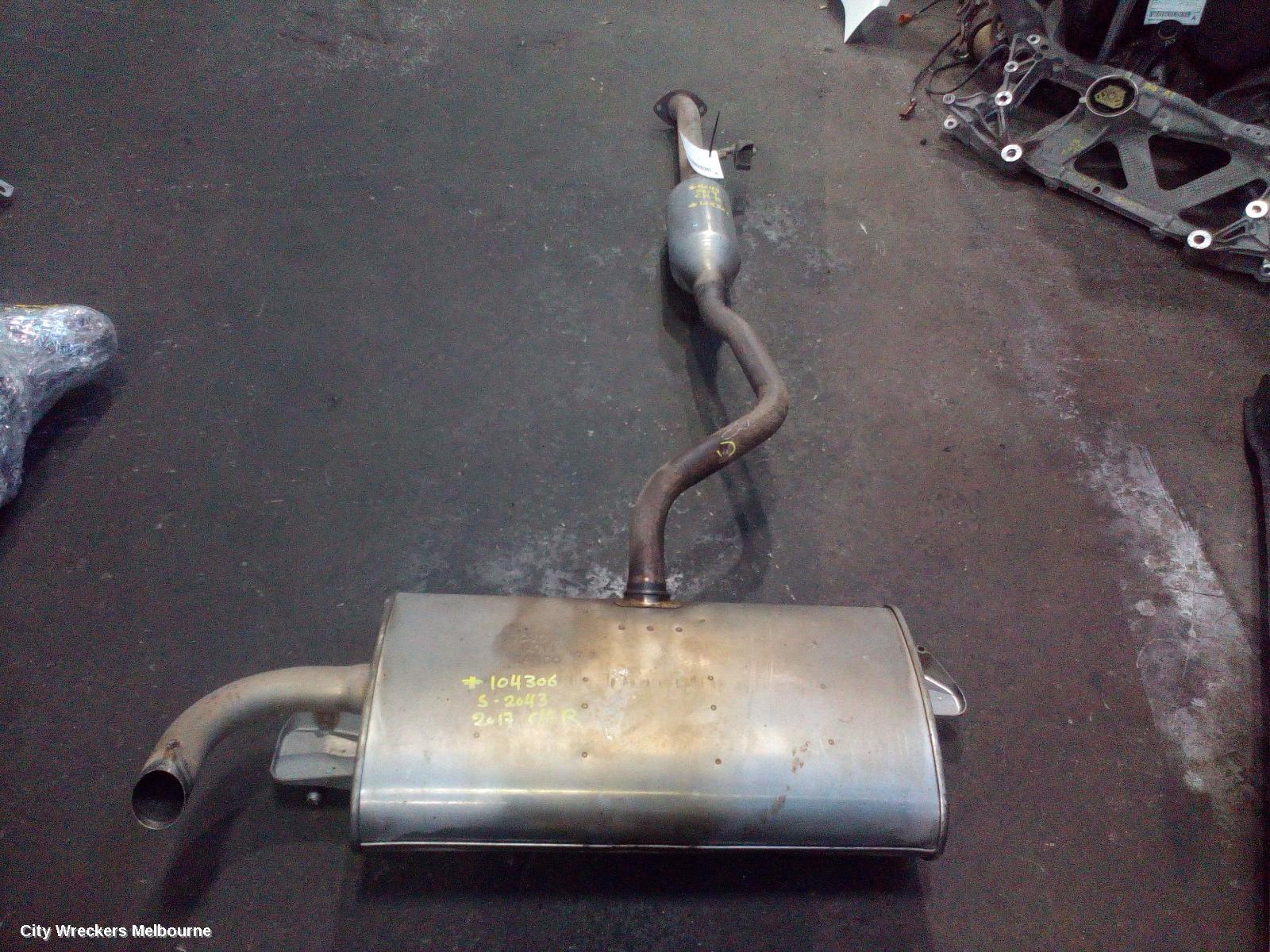 TOYOTA C-HR EXHAUST SYSTEM, GEN 1, 12/2016 - 09/2023 - Image 1