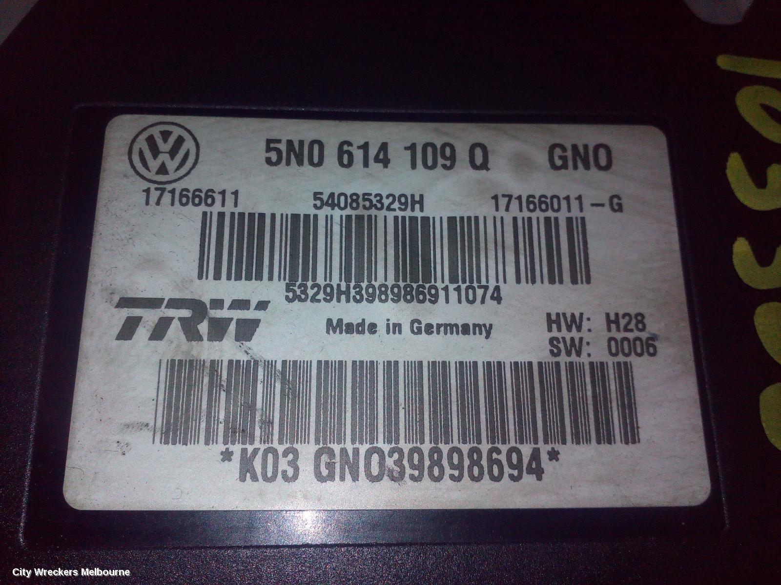VOLKSWAGEN TIGUAN ABS PUMP/MODULATOR, 5N, 12/2009 - 06/2011 - Image 3