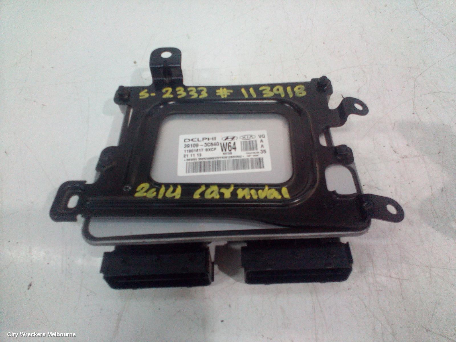 KIA CARNIVAL/GRAND CARNIVAL ECU, ENGINE ECU, 3.5, G6DC, AUTO T/M, ECU ONLY, VQ, 03/2010 - 12/2014 - Image 1
