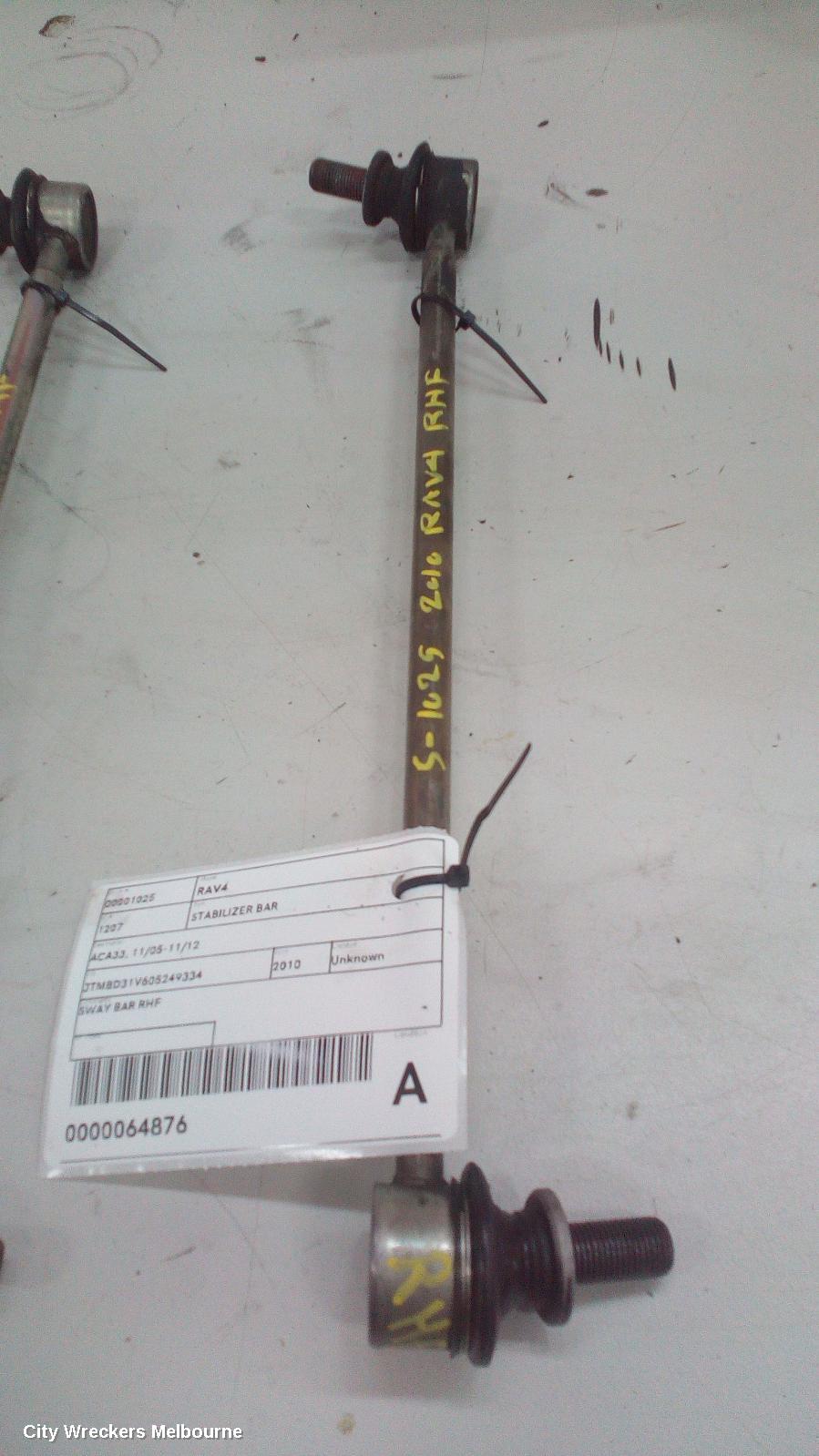 TOYOTA RAV4 STABILISER BAR, ACA33/ACA38, 11/2005 - 11/2012 - Image 1