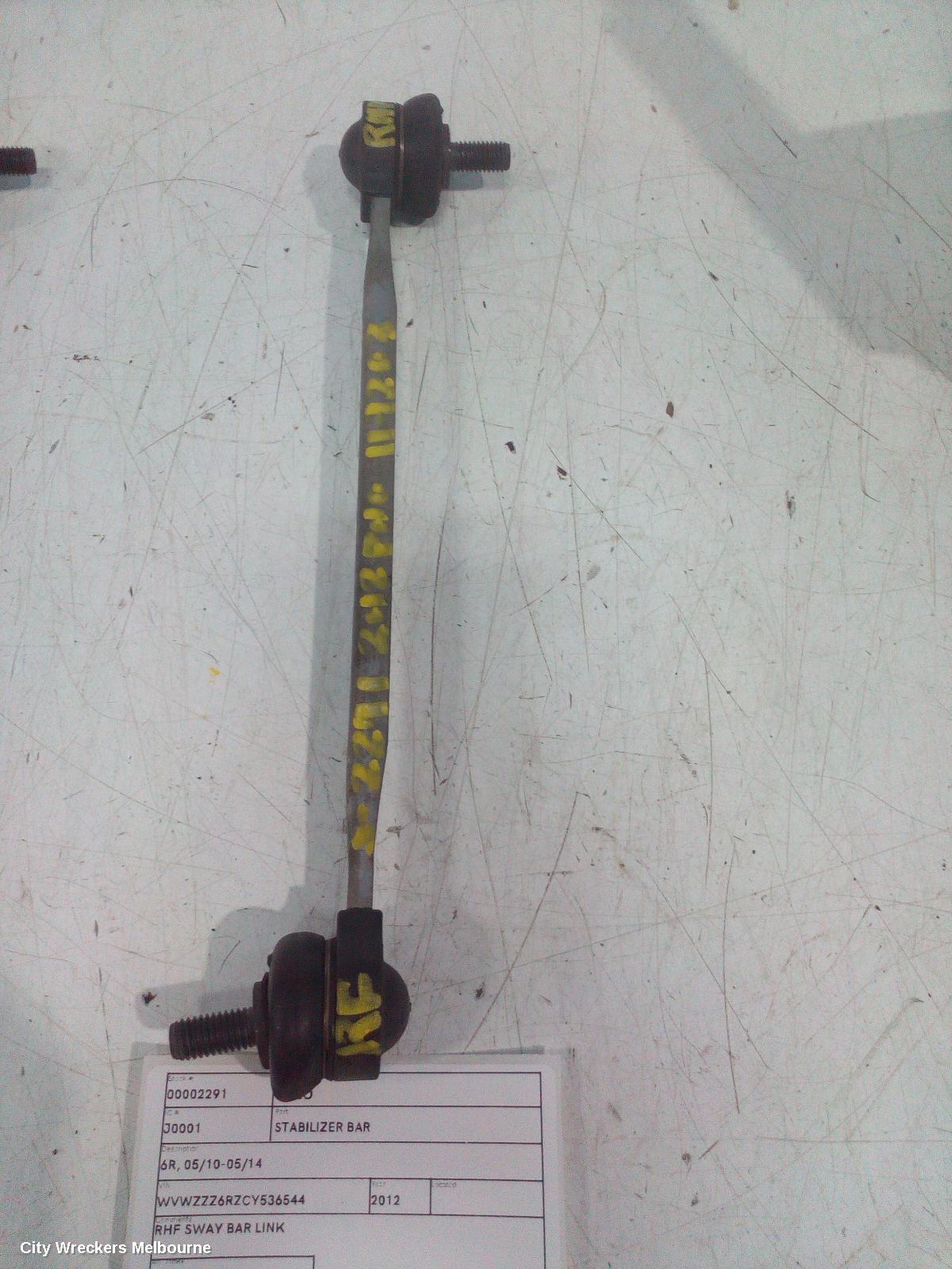 VOLKSWAGEN POLO STABILISER BAR, 6R, 05/2010 - 05/2014 - Image 1
