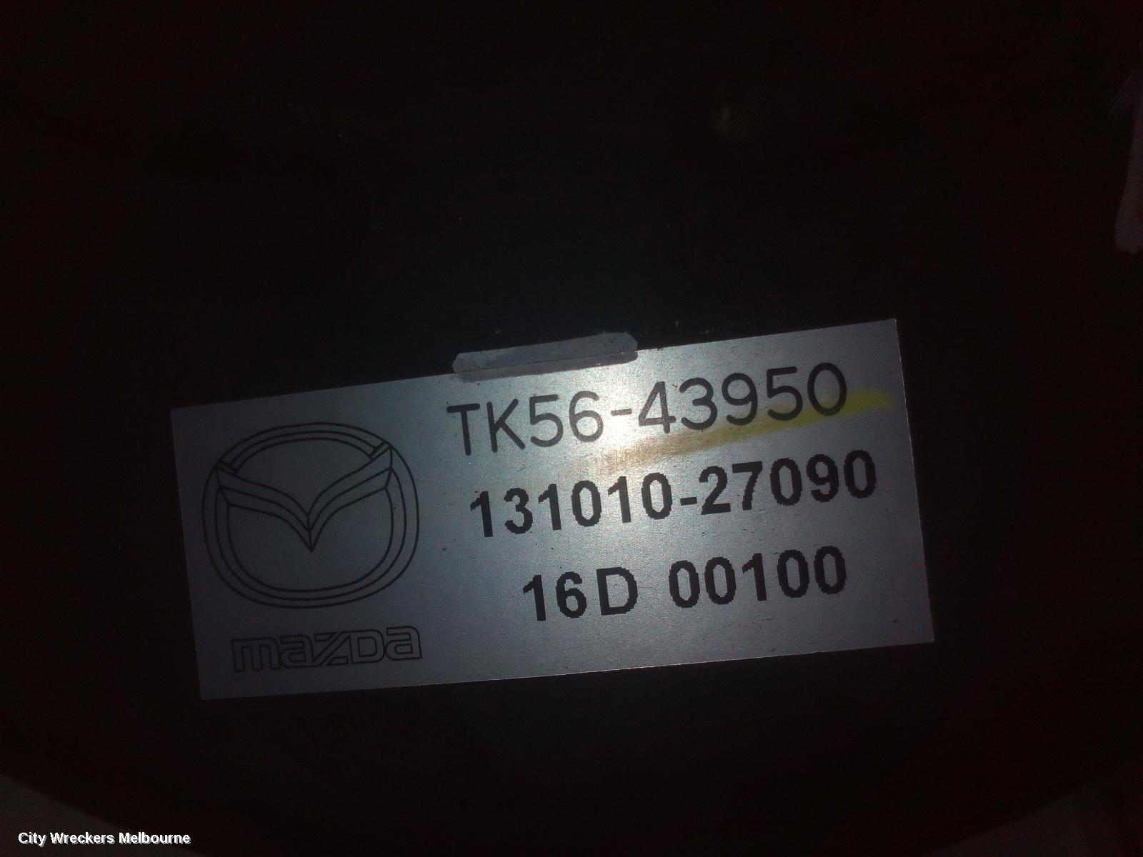 MAZDA CX9 BRAKE BOOSTER, PETROL, 2.5, TURBO, TC, 07/2016 ONWARDS - Image 3