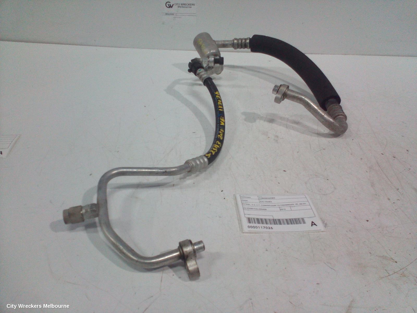 HOLDEN COMMODORE A/C HOSES, PETROL, 3.6, LLT, COMPRESSOR TO CONDENSER, VE, 08/2009 - 05/2013 - Image 2