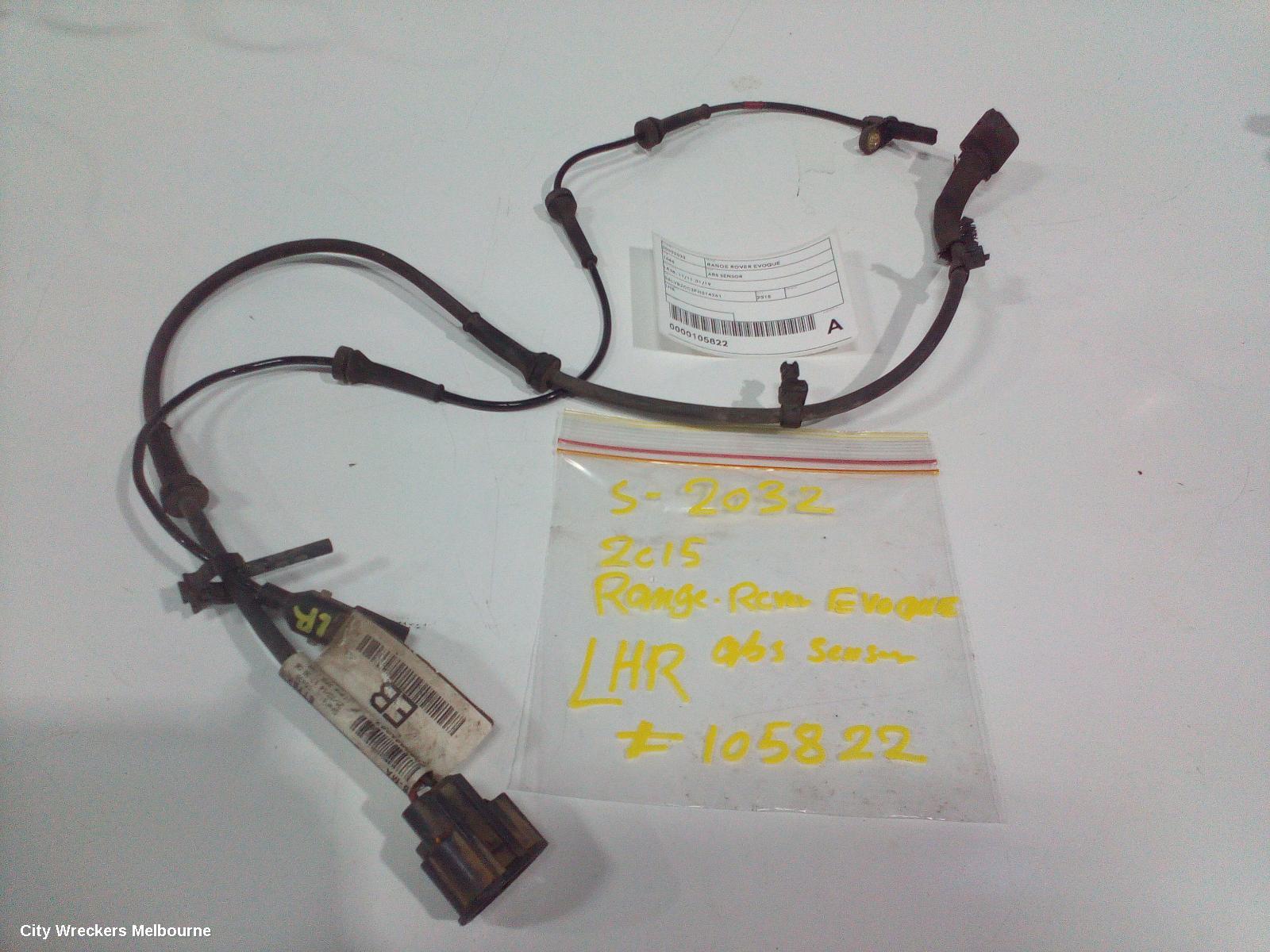 LAND ROVER RANGEROVER EVOQUE ABS SENSOR, L538, LH REAR, 11/2011 - 01/2019 - Image 2