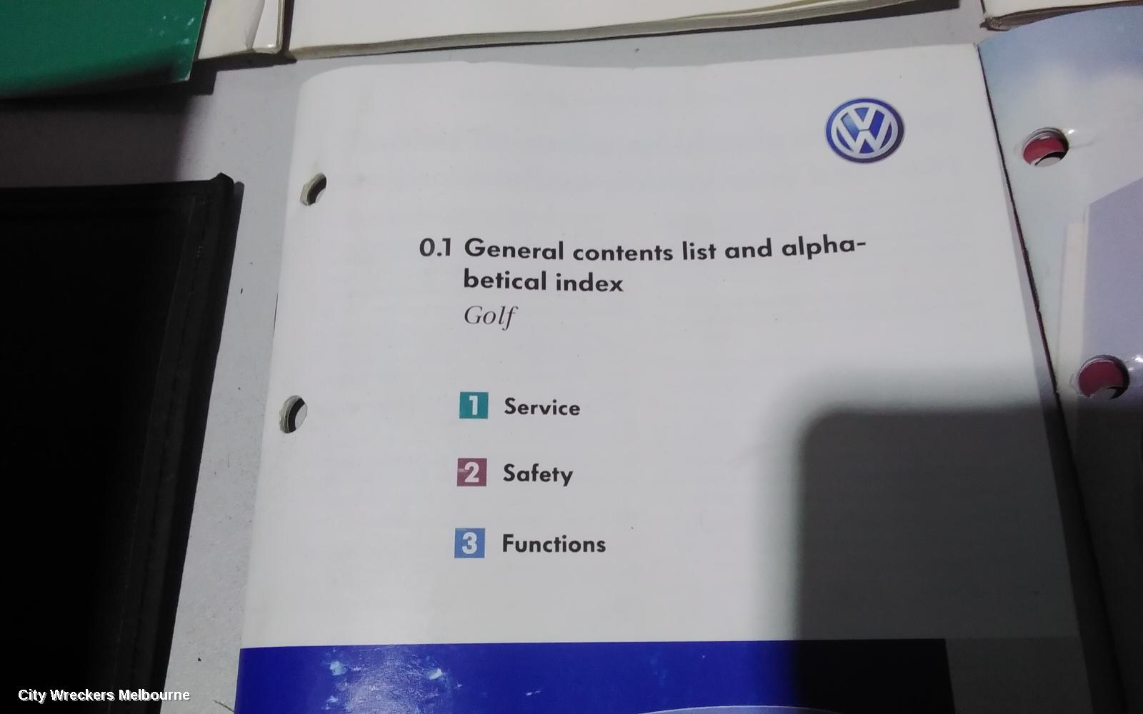 VOLKSWAGEN GOLF OWNERS HANDBOOK, GEN 6, DIESEL, 12/2008 - 03/2013 - Image 2