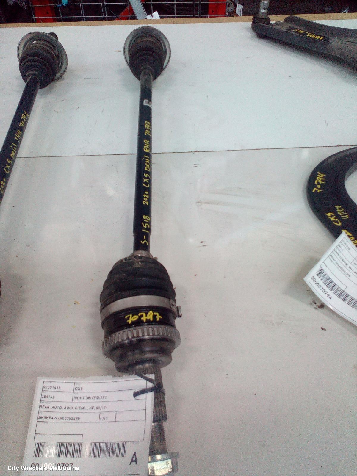 MAZDA CX5 RIGHT DRIVESHAFT, REAR, AUTO, AWD, DIESEL, KF, 02/2017 ONWARDS - Image 1