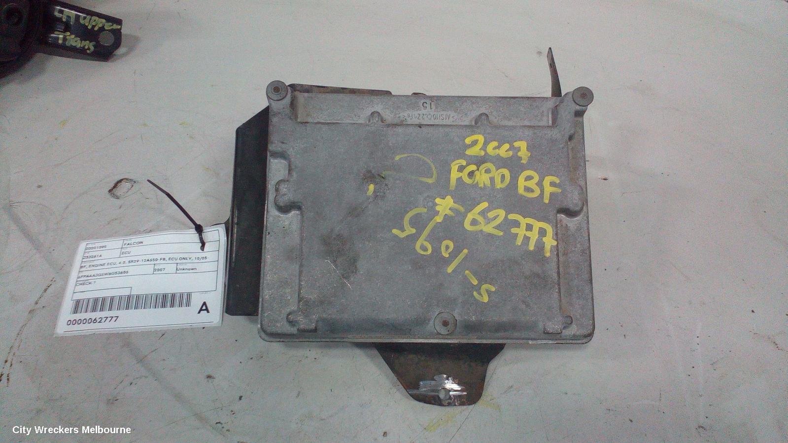 FORD FALCON ECU, BF, ENGINE ECU, 4.0, 5R29-12A650-FB, ECU ONLY, 10/2005 - 09/2010 - Image 1