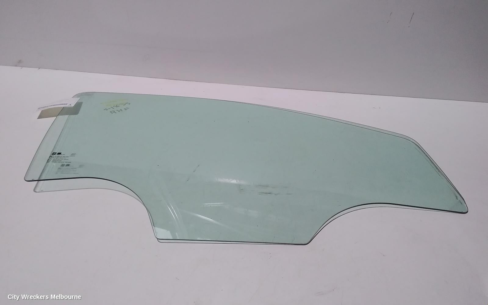 HOLDEN BARINA RIGHT FRONT DOOR WINDOW, TM, SEDAN/5DR HATCH, 11/2011 - 12/2018 - Image 1