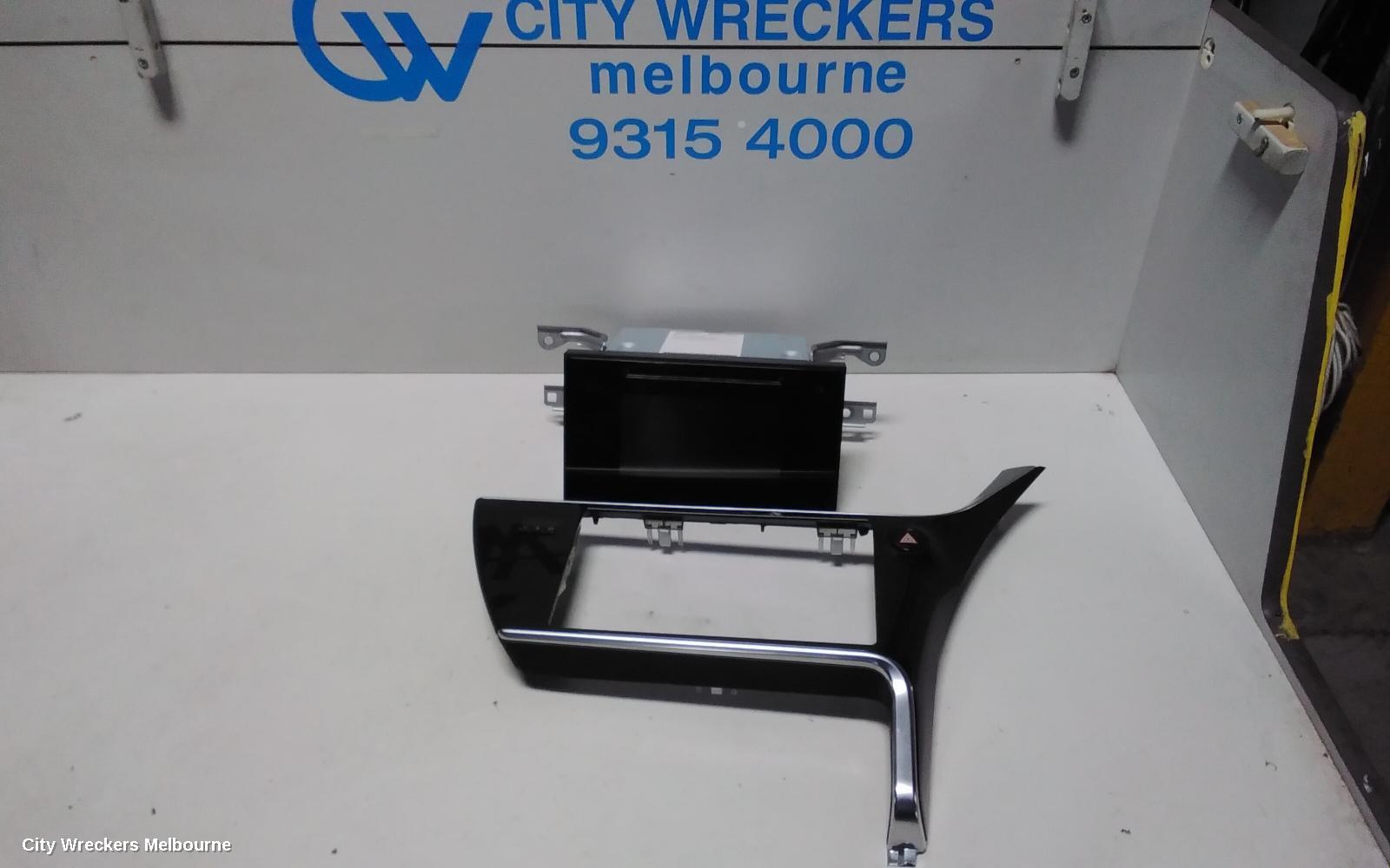 TOYOTA COROLLA RADIO/CD/DVD/SAT/TV, 6.1IN TOUCHSCREEN (P/N ON FACE 100523), ZRE182R, HATCH, 03/2015 - 06/2018 - Image 1