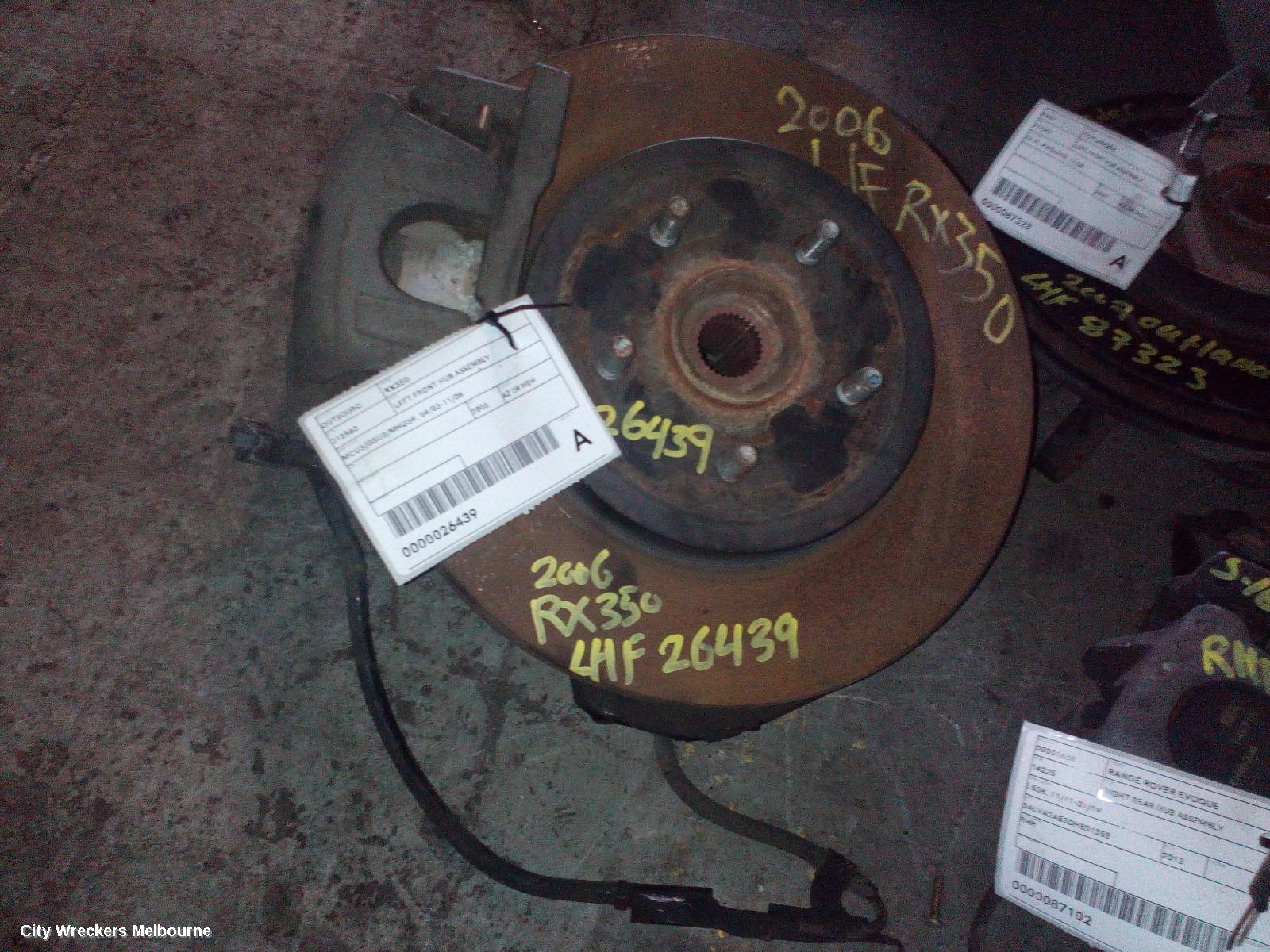 LEXUS RX SERIES LEFT FRONT HUB ASSEMBLY, MCU3/GSU3/MHU3#, 04/2003 - 11/2008 - Image 1