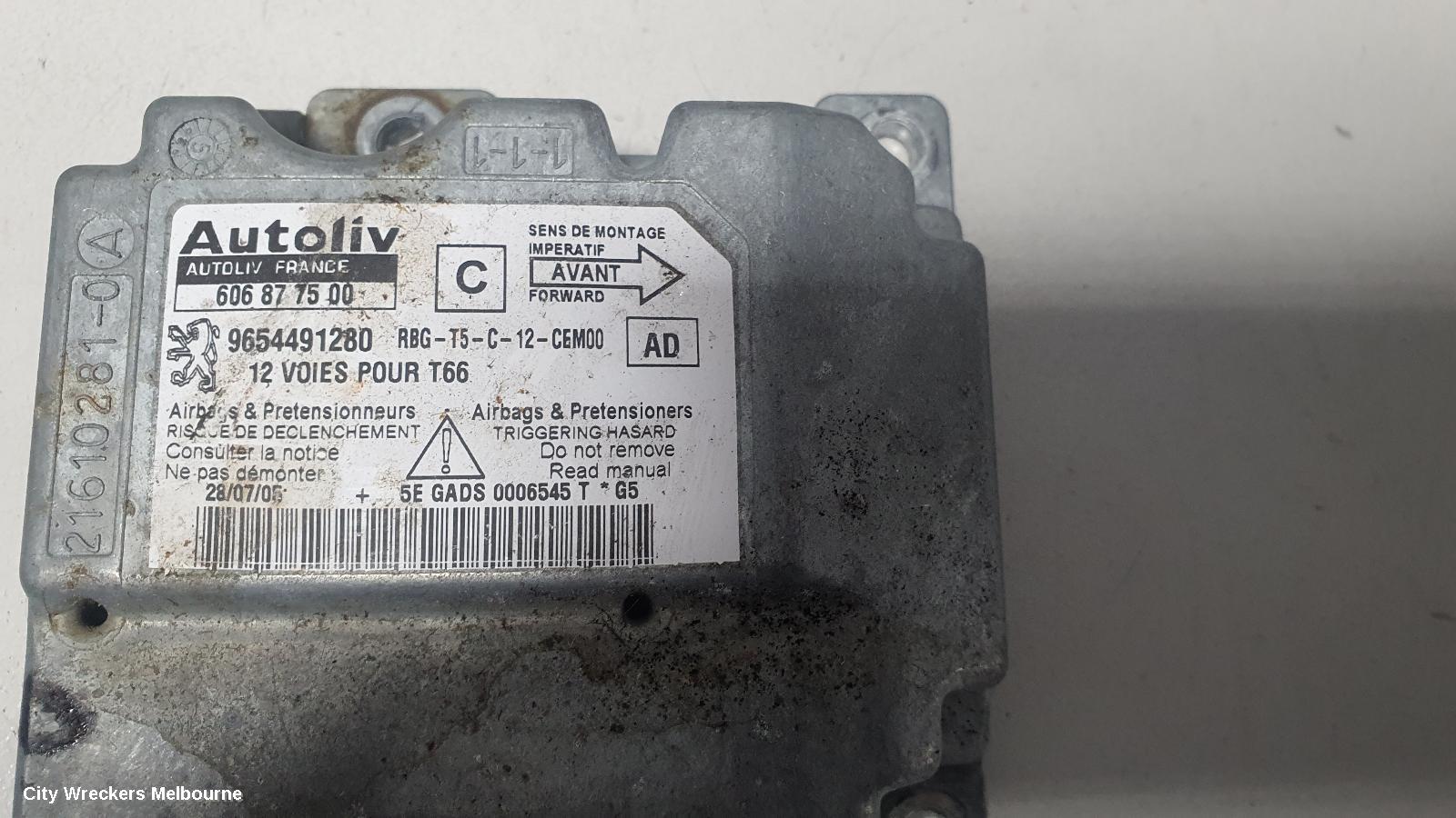 PEUGEOT 307 AIRBAG MODULE/SENSOR, T6, MODULE, 10/2005 - 12/2009 - Image 2